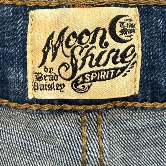Moon Shine Spirit Brad Paisley Bootcut Jeans Men's Size 36 Short Hemmed - Picture 3 of 8